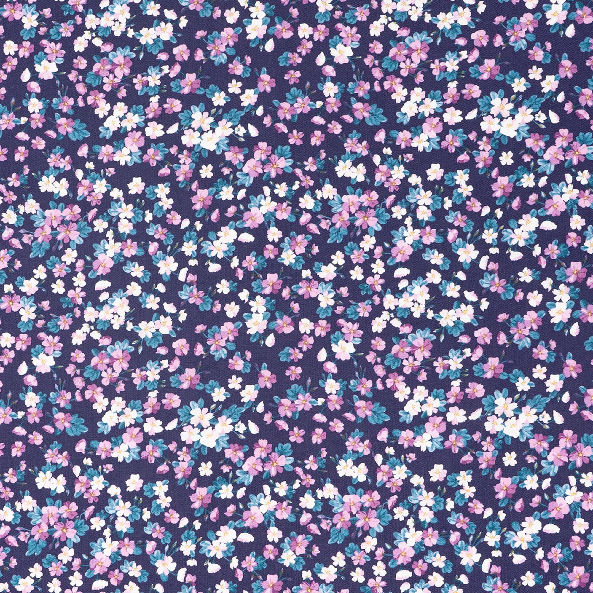 SINGER Spring Purple Floral Cotton Fabric Bundle